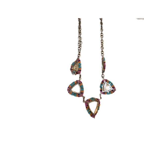 Multi Colored Gem stone necklace - Picture 10 of 13